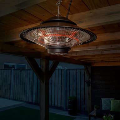 VONROC Värmare Albano 1500W – med fjärrkontroll | Svart