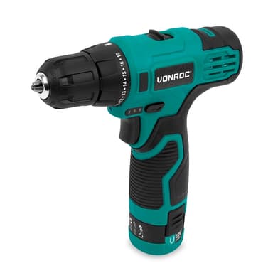VONROC Verktygsset 12V | Inkl. 3 maskiner, 3st batterier och verktygsväska