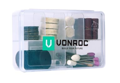 VONROC Roterande Multiverktyg tillbehörs set Inkl. 100 - delar| Universal