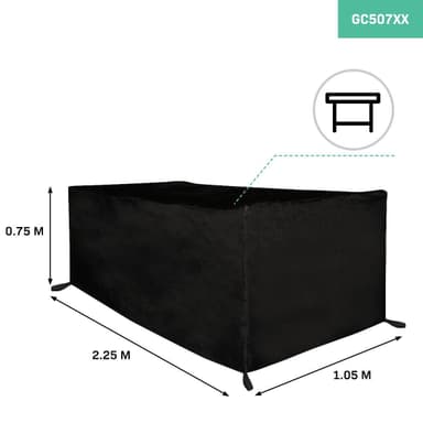 VONROC Skyddsöverdrag för trädgårdsbord  | 225x105x75cm