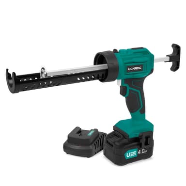 VONROC Batteridriven Fogpistol 20V | Inkl. 1x 4.0Ah batteri och snabbladdare