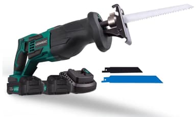 VONROC Tigersåg 20V – 2.0Ah | Inkl. 2 Batterier och laddare