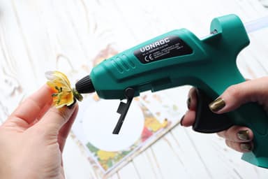 VONROC Limpistol 70W – 11,2mm | Antidroppfunktion – Inkl. 6 limpatroner