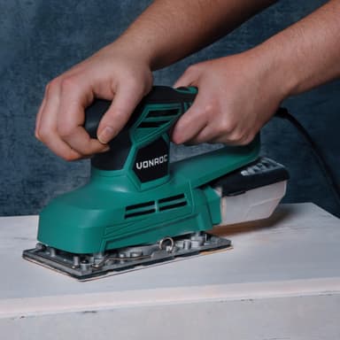 VONROC Planslip 240W | Inkl. dammupptagning och 12 slippapper
