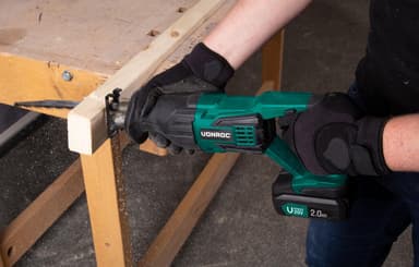 VONROC Tigersåg 20V – 2.0Ah | Inkl. 2 Batterier och laddare