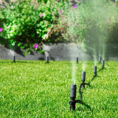 VONROC bevattningssystem - 3 sprinklerlägen: dropp, spray och dimma - modulärt system inkl. 15m slang, 10x droppmunstycke, 10x markspik och universell snabbkoppling