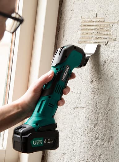 VONROC Oscillerande multiverktyg 20V – 2.0Ah | Inkl. batteri och laddare