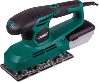 VONROC Planslip 240W | Inkl. dammupptagning och 12 slippapper