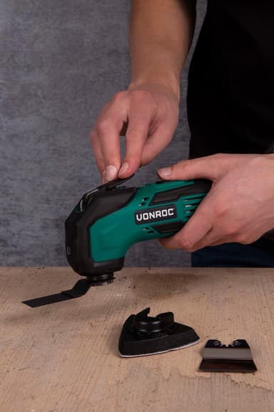 VONROC Oscillerande multiverktyg 20V – 2.0Ah | Inkl. batteri och laddare
