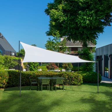 VONROC Solsegel Rektangel – Premium – 400x300cm | Vit