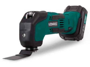 VONROC Oscillerande multiverktyg 20V – 2.0Ah | Inkl. batteri och laddare