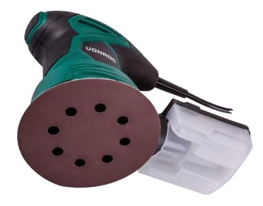 VONROC Excenterslipmaskin 300W | Inkl. dammupptagning och 12 slippapper