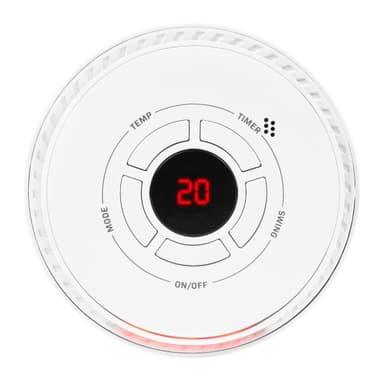 VONROC Elektrisk värmefläkt – 1200W – keramisk – vit | roterationsfunktion