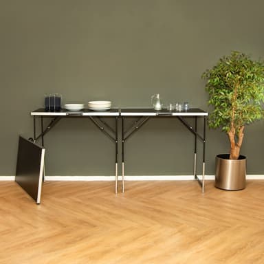 VONROC Multifunktionellt bord - 100 x 60 cm | 3-delar set