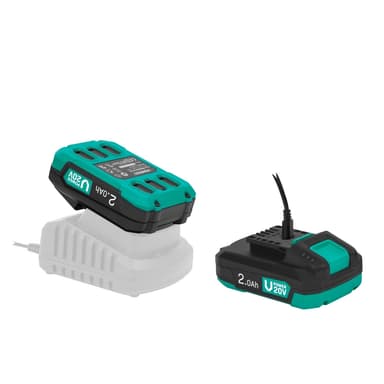VONROC Batteri 20V – 2.0Ah | Dubbelriktad USB-C-port