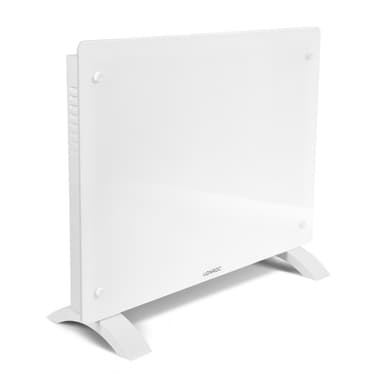 VONROC Lyxigt konvektorelement med glaspanel – 1500W – Vit  | Wifi