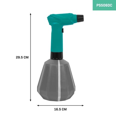 VONROC Elektrisk sprayflaska - 1 liter - 4V - lämplig för bevattning, bekämpning för ogräs, rengöring och bilvård - Inkl. USB-C-kabel