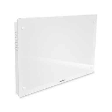 VONROC Lyxigt konvektorelement med glaspanel –  2000W – Vit | Wifi