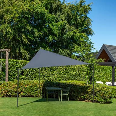 VONROC Solsegel triangel – Premium - ∆ 360cm | Grå