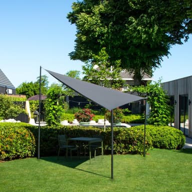 VONROC Solsegel triangel – Premium - ∆ 360cm | Grå