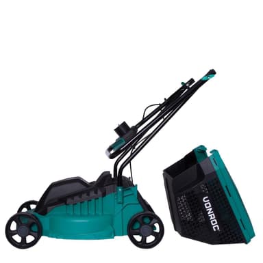 VONROC Gäsklippare 1300W - 32cm klippbredd | Med 30L gräslåda