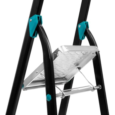 VONROC PRO Hushållsstege – 4 steg – Anti slip | Max. Kapacitet 150kg
