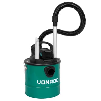 VONROC Batteridriven askdammsugare  20V – 4.0Ah – 12L tank | Inkl. Batteri och snabbladdare