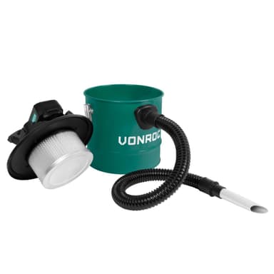 VONROC Batteridriven askdammsugare  20V – 4.0Ah – 12L tank | Inkl. Batteri och snabbladdare