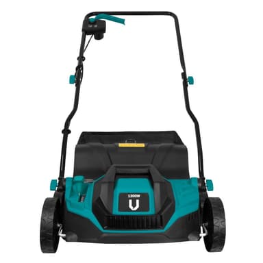 VONROC Vertikalskärare/mossrivare 1300W | Inkl. 35L gräslåda