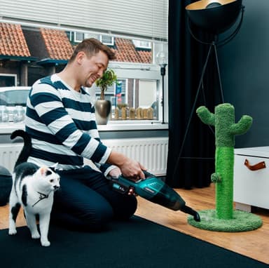 VONROC Kraftfull batteridriven dammsugare 20V – 4.0Ah | Inkl. batteri och snabbladdare