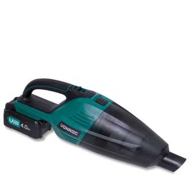 VONROC Kraftfull batteridriven dammsugare 20V – 4.0Ah | Inkl. batteri och snabbladdare