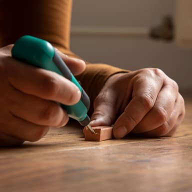 VONROC Reparationssats för laminat | Inkl. 11 blandbara färger och batterier