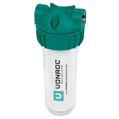 VONROC Förfilter för pumpar och hydroforpumpar – 25cm  | Universal