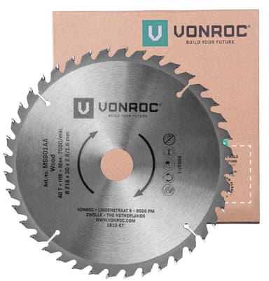 VONROC Sågblad för geringssåg - 216 x 30 mm - 40T | universal