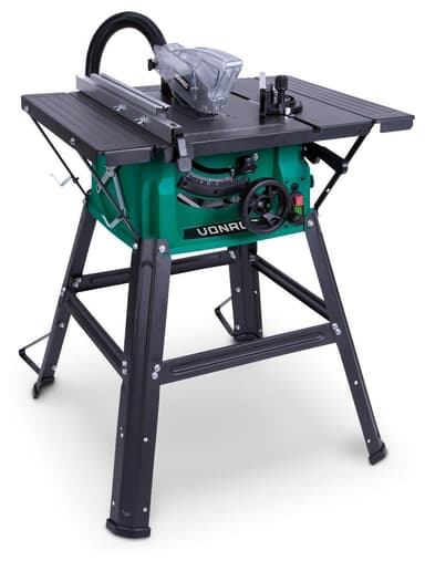 VONROC Bordsåg 1500W – 210 mm – inkl. 40 tandad sågklinga | Utrustad med vinkelanhåll och parallellanslag