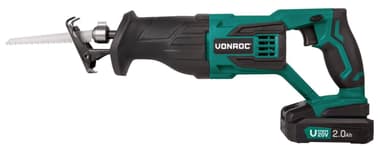 VONROC Tigersåg 20V – 2.0Ah | Inkl. Batteri och snabbladdare