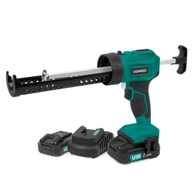 VONROC Batteridriven Fogpistol 20V | Inkl. 2x 2.0Ah batterier och snabbladdare