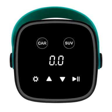 VONROC Batteridriven minikompressor 12V med inbyggt batteri | Digital display/mätare
