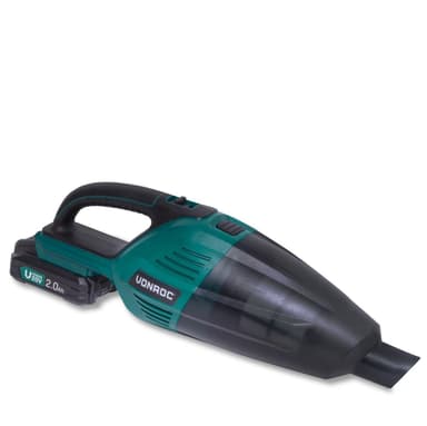 VONROC Kraftfull batteridriven dammsugare 20V – 2.0Ah | Inkl. batteri och snabbladdare