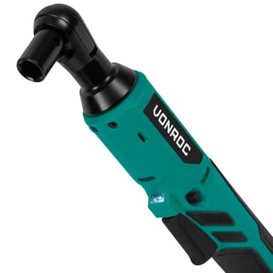 VONROC Batteridriven spärrnyckel – 20V – 50Nm – Inkl. 8- delars hylssats | Inkl. 2.0Ah batteri och snabbladdare