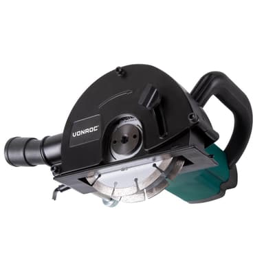 VONROC Betongspårfräs 1700W – 150mm | Inkl. 4 diamantskivor och verktygspåse