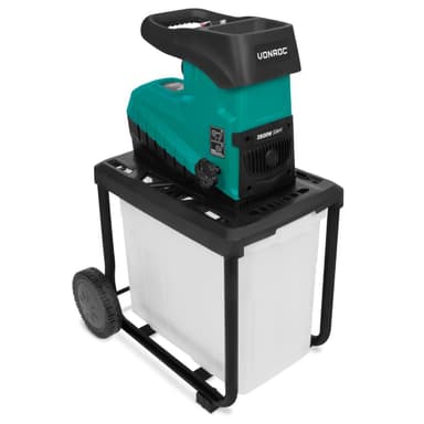 VONROC Kompostkvarn – 2800W – Ljudlös motor | Inkl. 60L uppsamlingsbehållare