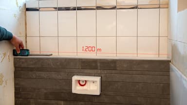 VONROC Laseravståndsmätare 40M | Längd – Volym – Area  - Höjd – Avstånd