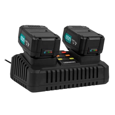 VONROC Dubbel snabbladdare | VPower 20V-plattformen