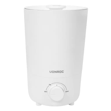 VONROC Luftfuktare 2,6 liter – Ultrasonic | Vit