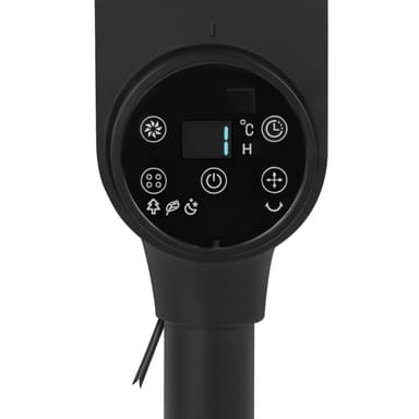 VONROC BREEZE Golvfläkt – Tyst - 98cm – Svart | Inkl. fjärrkontroll