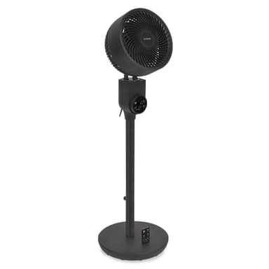 VONROC BREEZE Golvfläkt – Tyst - 98cm – Svart | Inkl. fjärrkontroll