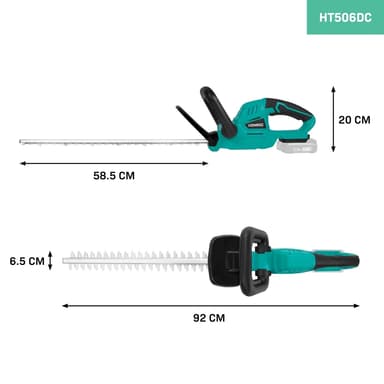 VONROC Batteridriven Häcksax 20V – 520mm | Exkl. Batteri och laddare
