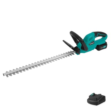 VONROC Batteridriven Häcktrimmer 20V – Bladlängd 520mm – Klippbredd 14mm - Inkl. 4.0Ah batteri och laddare