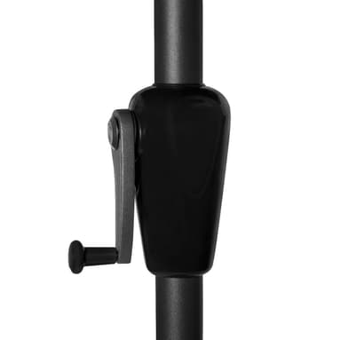 VONROC Premium parasoll Iseo 460x270cm - Inkl. parasollöverdrag - dubbelsidigt parasoll - UV-resistent duk - Svart